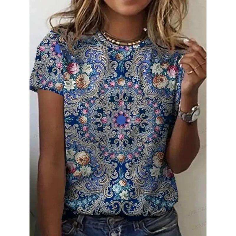 Летний топ с круглым вырезом и 3D-принтом, модные повседневные женские футболки с короткими рукавами 6XL
Летний топ с круглым вырезом и 3D-принтом, модные повседневные женские футболки с короткими рукавами 6XL