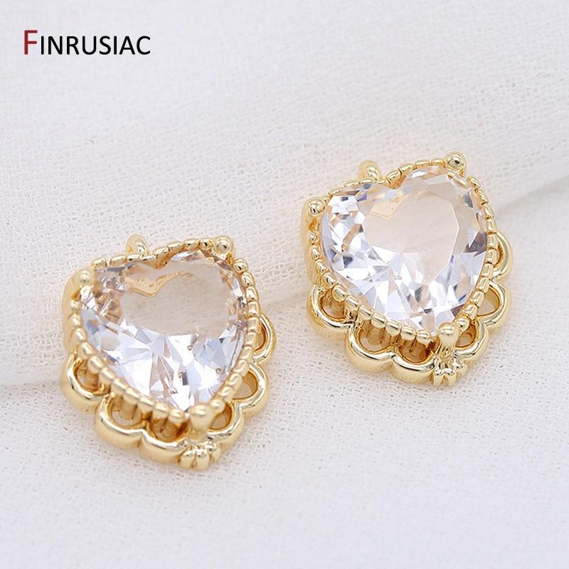 Korean Fashion Charms DIY Earring Accessories Exquisite Color Glass Zirconium Heart Pendant For Necklace Making 1 PC белый
Korean Fashion Charms DIY Earring Accessories Exquisite Color Glass Zirconium Heart Pendant For Necklace Making 1 PC белый