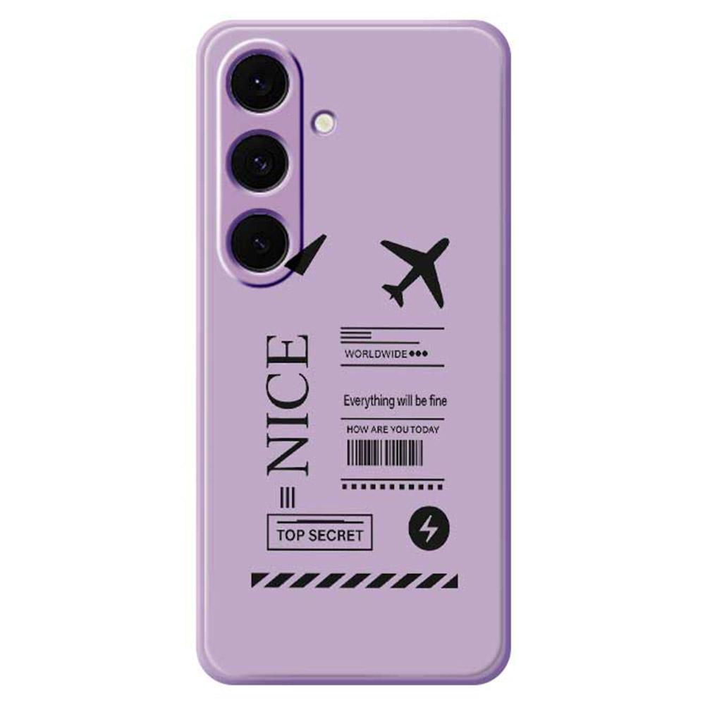 For Samsung Galaxy S25+ Case Boarding Ticket Pattern Printing Straight Edge TPU Phone Back Cover Purple
For Samsung Galaxy S25+ Case Boarding Ticket Pattern Printing Straight Edge TPU Phone Back Cover Purple