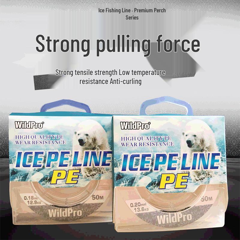 Wildpro 4-Strand Ice Fishing Line, 50m - High Strength, Wear-Resistant, Strong Tensile Lure Main Line 0.6/0.12MM/6.5KG/14LB білий
Wildpro 4-Strand Ice Fishing Line, 50m - High Strength, Wear-Resistant, Strong Tensile Lure Main Line 0.6/0.12MM/6.5KG/14LB білий