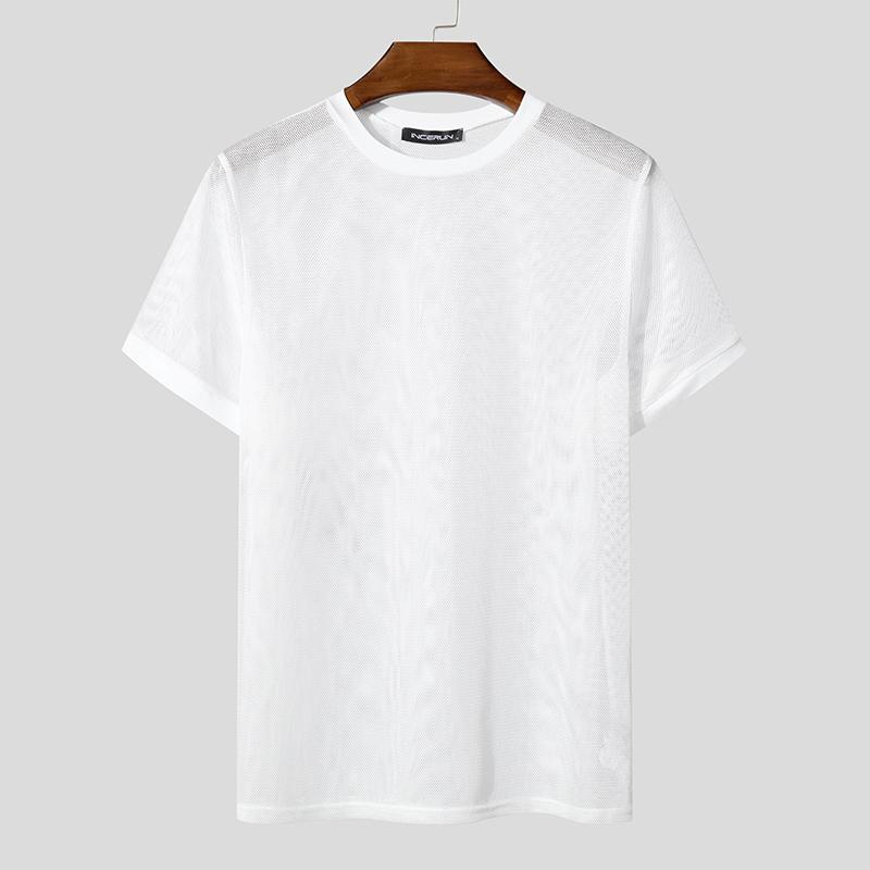 INCERUN Summer Men Short Sleeve Mesh Sheer Hollow Out Club Party T-shirts 2XL белый
INCERUN Summer Men Short Sleeve Mesh Sheer Hollow Out Club Party T-shirts 2XL белый
