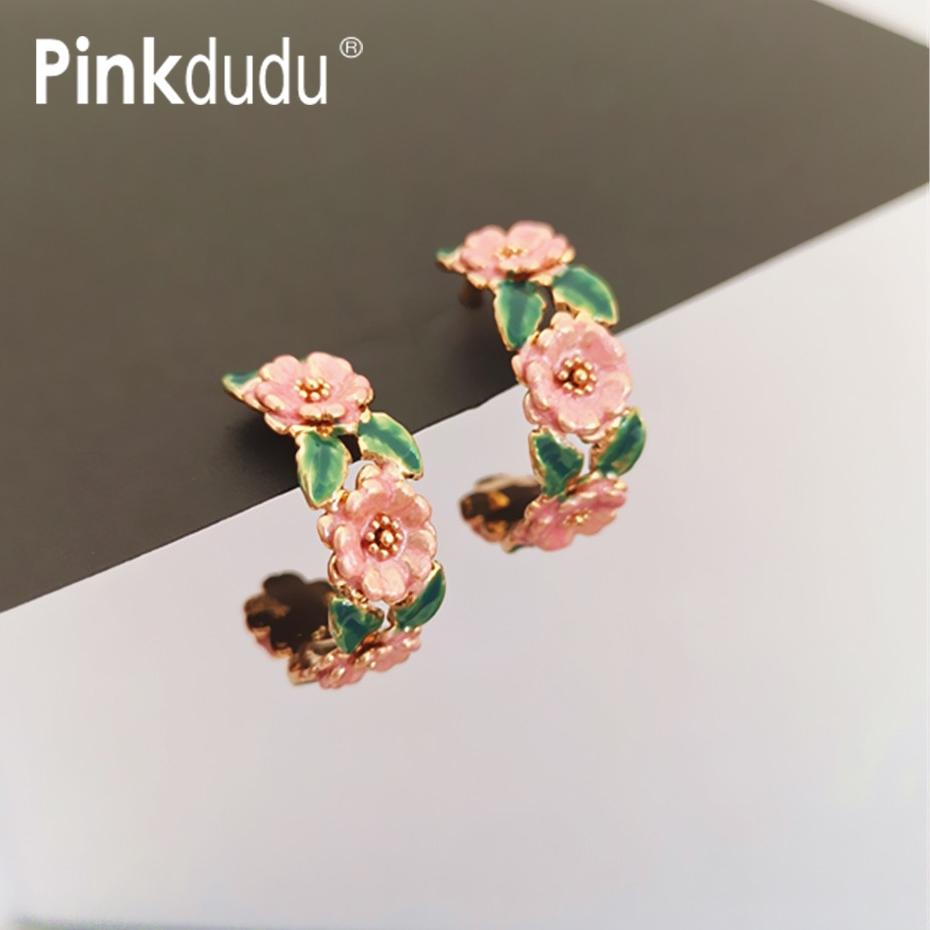 PINKDUDU модные эмалированные серьги с цветком C-образной формы, индивидуальные элегантные рельефные серьги-гвоздики для девочек, ювелирные изделия, подарок PD1896
PINKDUDU модные эмалированные серьги с цветком C-образной формы, индивидуальные элегантные рельефные серьги-гвоздики для девочек, ювелирные изделия, подарок PD1896