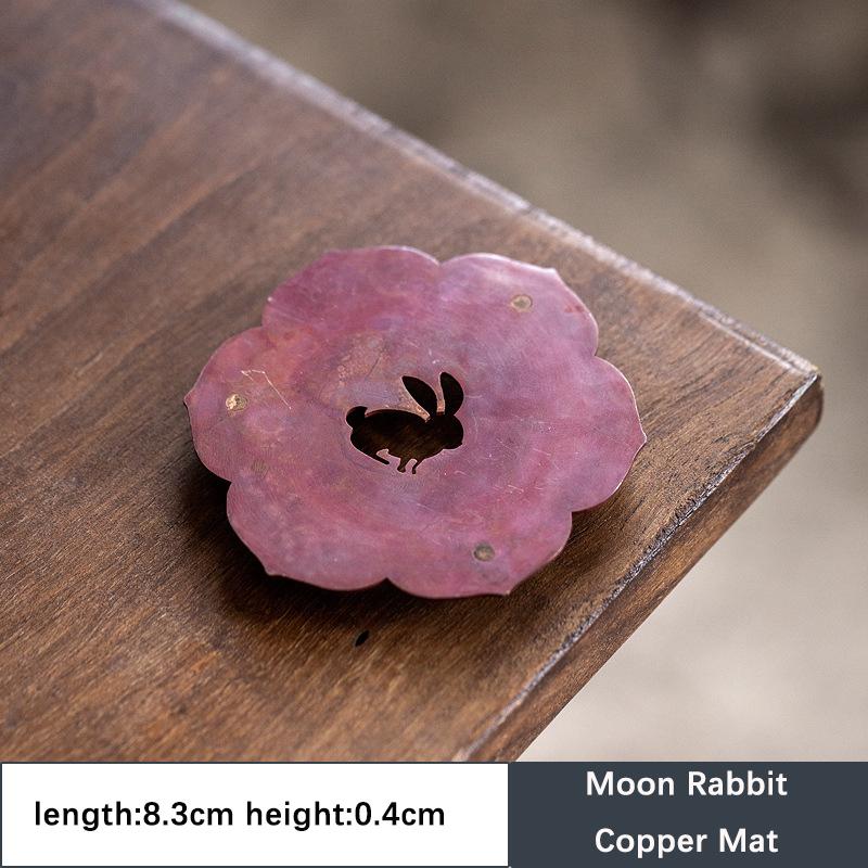 Moon Rabbit Copper Mat Dry Bubble Table Tea Pot Cushion Tea Mat Kungfu Tea Set Tea Ceremony Accessories Creative Decoration
Moon Rabbit Copper Mat Dry Bubble Table Tea Pot Cushion Tea Mat Kungfu Tea Set Tea Ceremony Accessories Creative Decoration