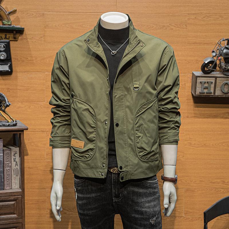 Trendy jacket men s jacket casual tooling trench coat slim spring and autumn black jacket Korean version trendy coat 3XL recommends 150-82.5kg
Trendy jacket men s jacket casual tooling trench coat slim spring and autumn black jacket Korean version trendy coat 3XL recommends 150-82.5kg