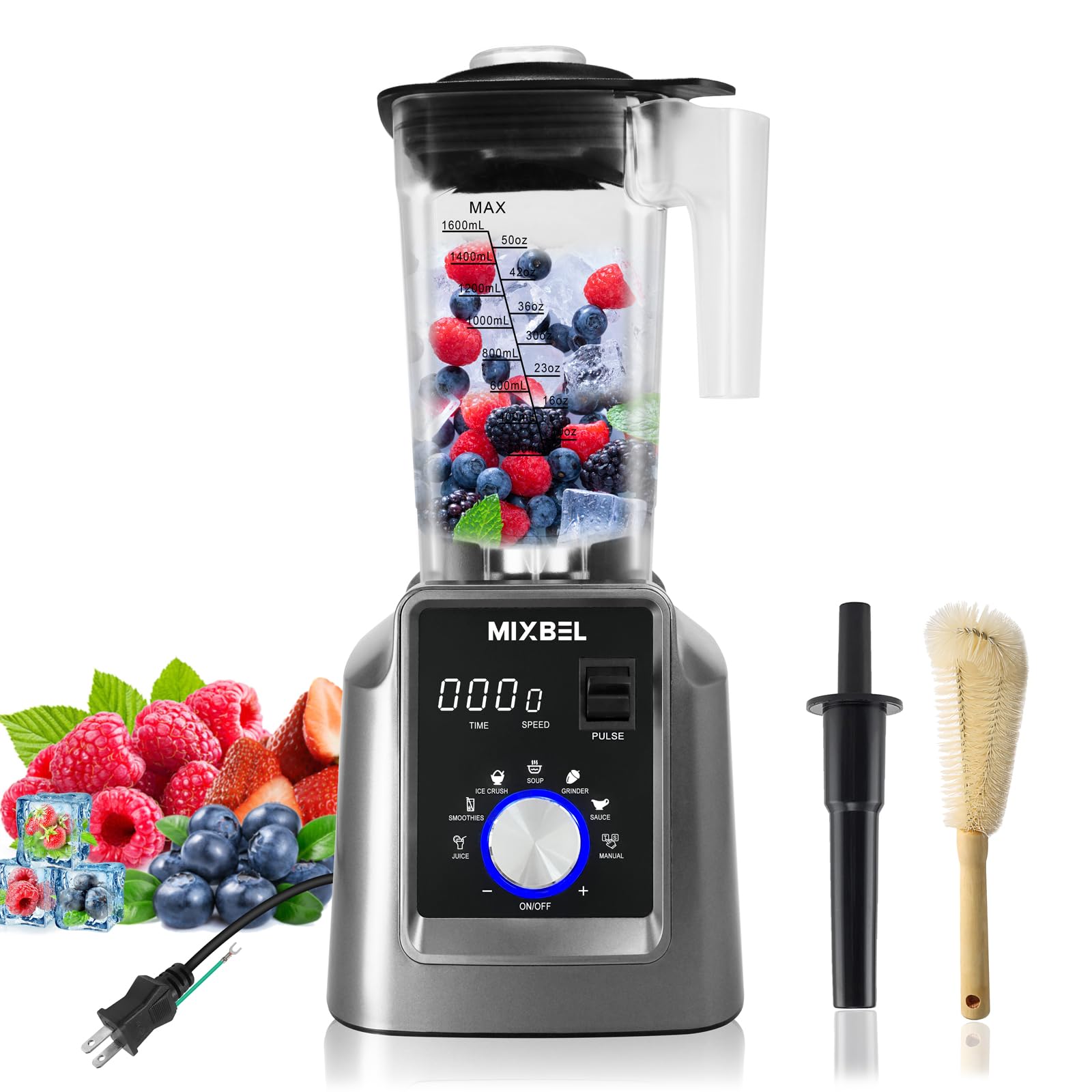 MIXBEL Mixer Large Capacity Commercial Mixer Commercial Blender with 2L Timer Function 2200W Juicer Mixer 48000RPM High Speed Rotation Multifunctional сірий колір
MIXBEL Mixer Large Capacity Commercial Mixer Commercial Blender with 2L Timer Function 2200W Juicer Mixer 48000RPM High Speed Rotation Multifunctional сірий колір