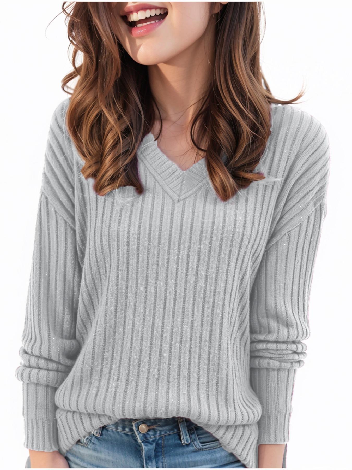 2026 Bestseller: Women s V-Neck Long Sleeve Ribbed Knit Top - Slimming Plus Size for Autumn/Winter XXL
2026 Bestseller: Women s V-Neck Long Sleeve Ribbed Knit Top - Slimming Plus Size for Autumn/Winter XXL