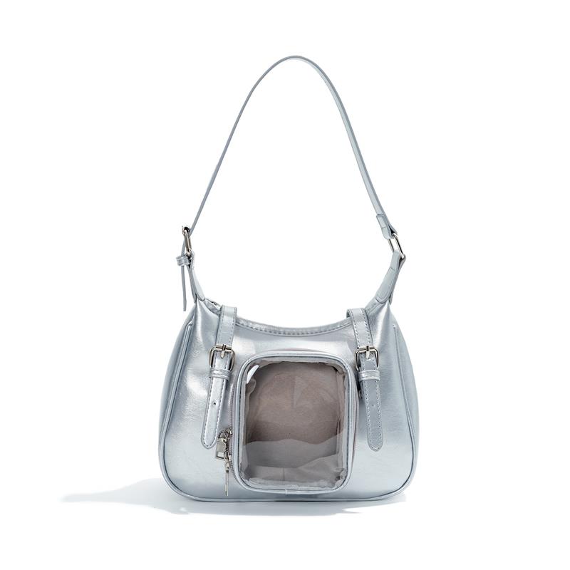 Cute Square Itabag Women s Handbag Transparent Pocket Display Bag Japanese Preppy Style Shoulder Bag Solid Color Commuter Bag
Cute Square Itabag Women s Handbag Transparent Pocket Display Bag Japanese Preppy Style Shoulder Bag Solid Color Commuter Bag