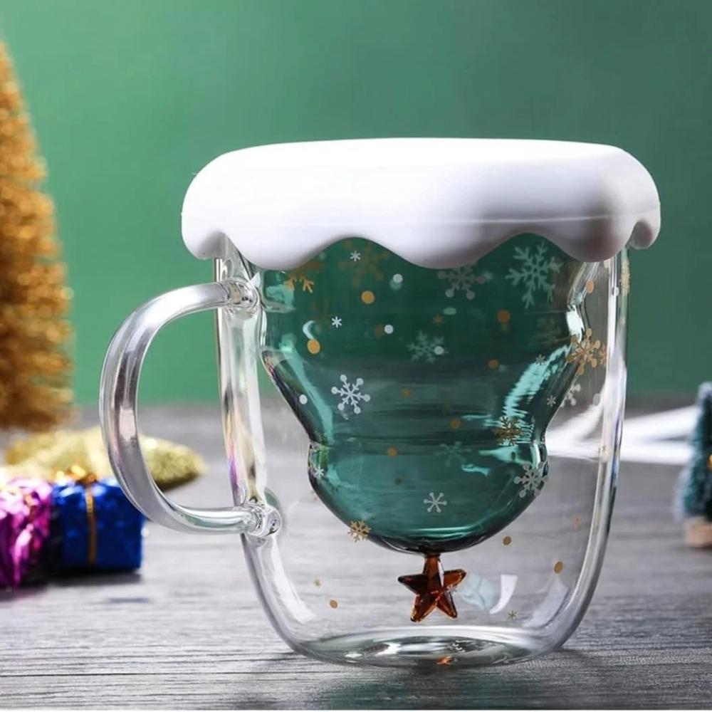 1 Pack 300ml/10 15oz Christmas Cup Christmas Tree Glass with Snowflake Lid and Handle Double Wall Insulated Glass Christmas 301-400ml
1 Pack 300ml/10 15oz Christmas Cup Christmas Tree Glass with Snowflake Lid and Handle Double Wall Insulated Glass Christmas 301-400ml