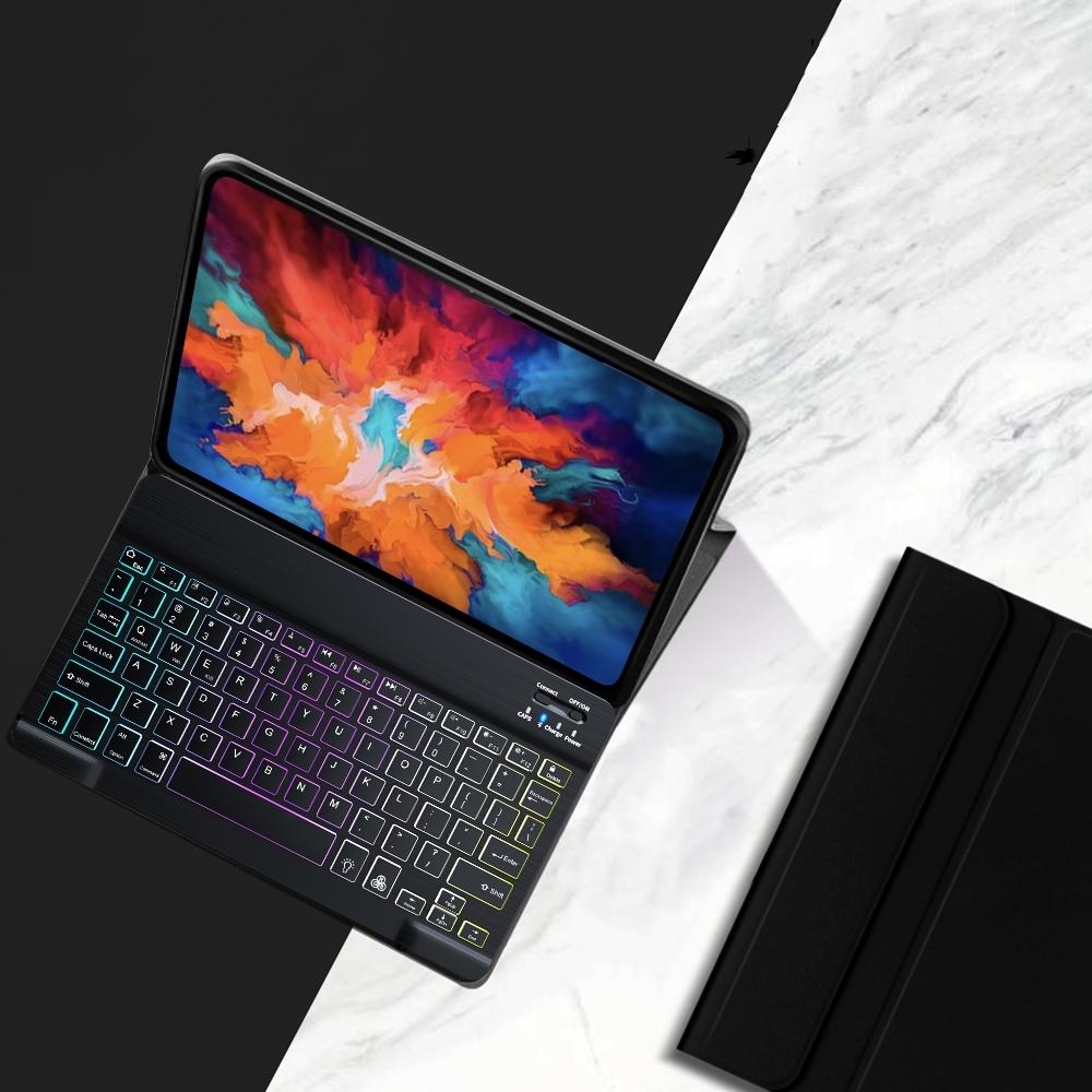 For Lenovo Tab P11 TB-J606F/L 2 in 1 Bluetooth-compatible Keyboard Tablet Leather Case Stand with Backlight Black
For Lenovo Tab P11 TB-J606F/L 2 in 1 Bluetooth-compatible Keyboard Tablet Leather Case Stand with Backlight Black