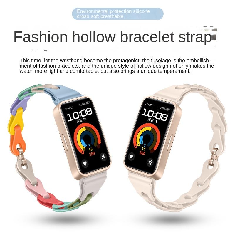 Ремешок HUAWEI Band 8, модный полый силиконовый браслет, подходящий для часов HUAWEI Band 8/9
Ремешок HUAWEI Band 8, модный полый силиконовый браслет, подходящий для часов HUAWEI Band 8/9