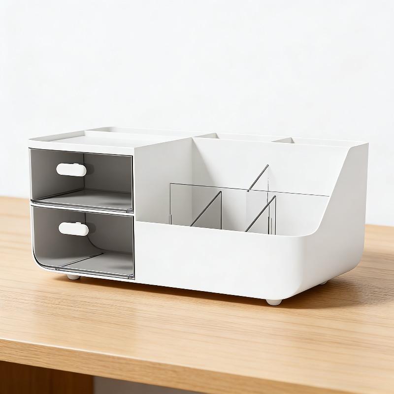Desktop Storage Box Cosmetics Drawer-type Cute Box Office Stationery Organizer Box Study Desk Storage Rack Makeup Organizer білий
Desktop Storage Box Cosmetics Drawer-type Cute Box Office Stationery Organizer Box Study Desk Storage Rack Makeup Organizer білий