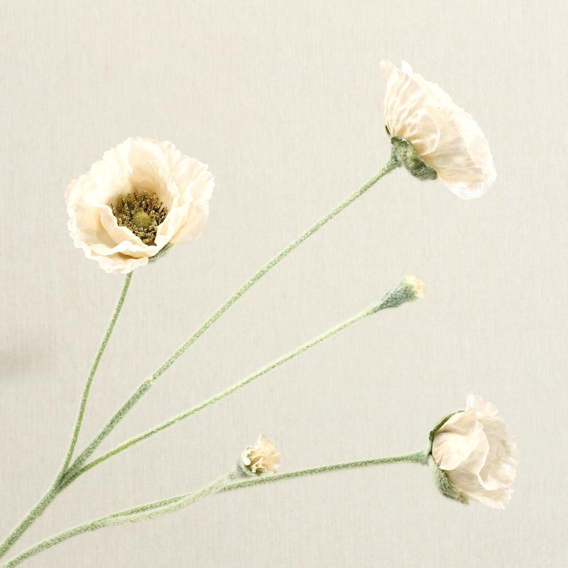 High-end flocking poppy simulated flower home furnishing, living room decoration fake flower ornaments
High-end flocking poppy simulated flower home furnishing, living room decoration fake flower ornaments