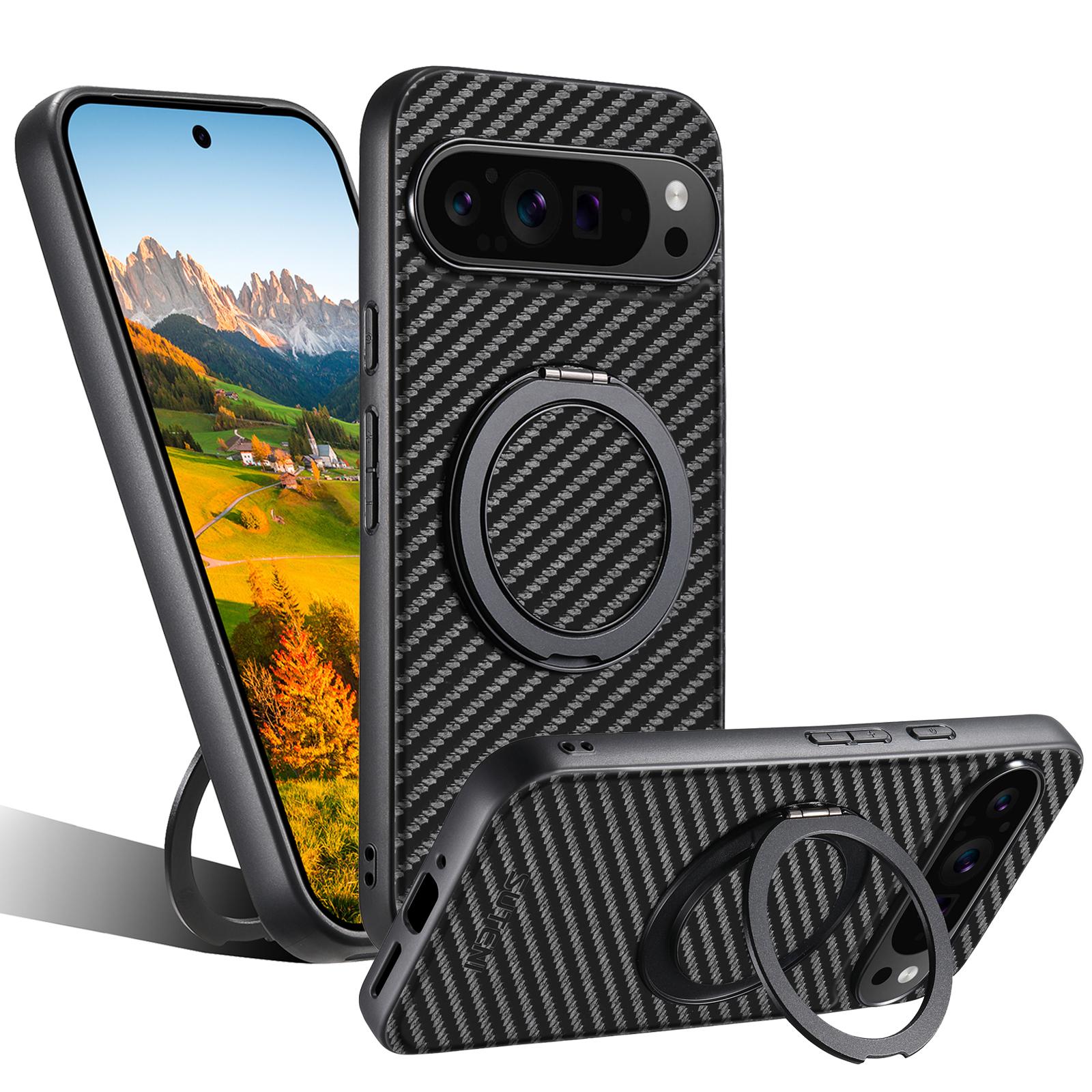 SUTENI G3 For Google Pixel 10/10 Pro Magnetic Case 360 Degree Rotating Kickstand Carbon Fiber Texture PU Phone Back Cover A
SUTENI G3 For Google Pixel 10/10 Pro Magnetic Case 360 Degree Rotating Kickstand Carbon Fiber Texture PU Phone Back Cover A