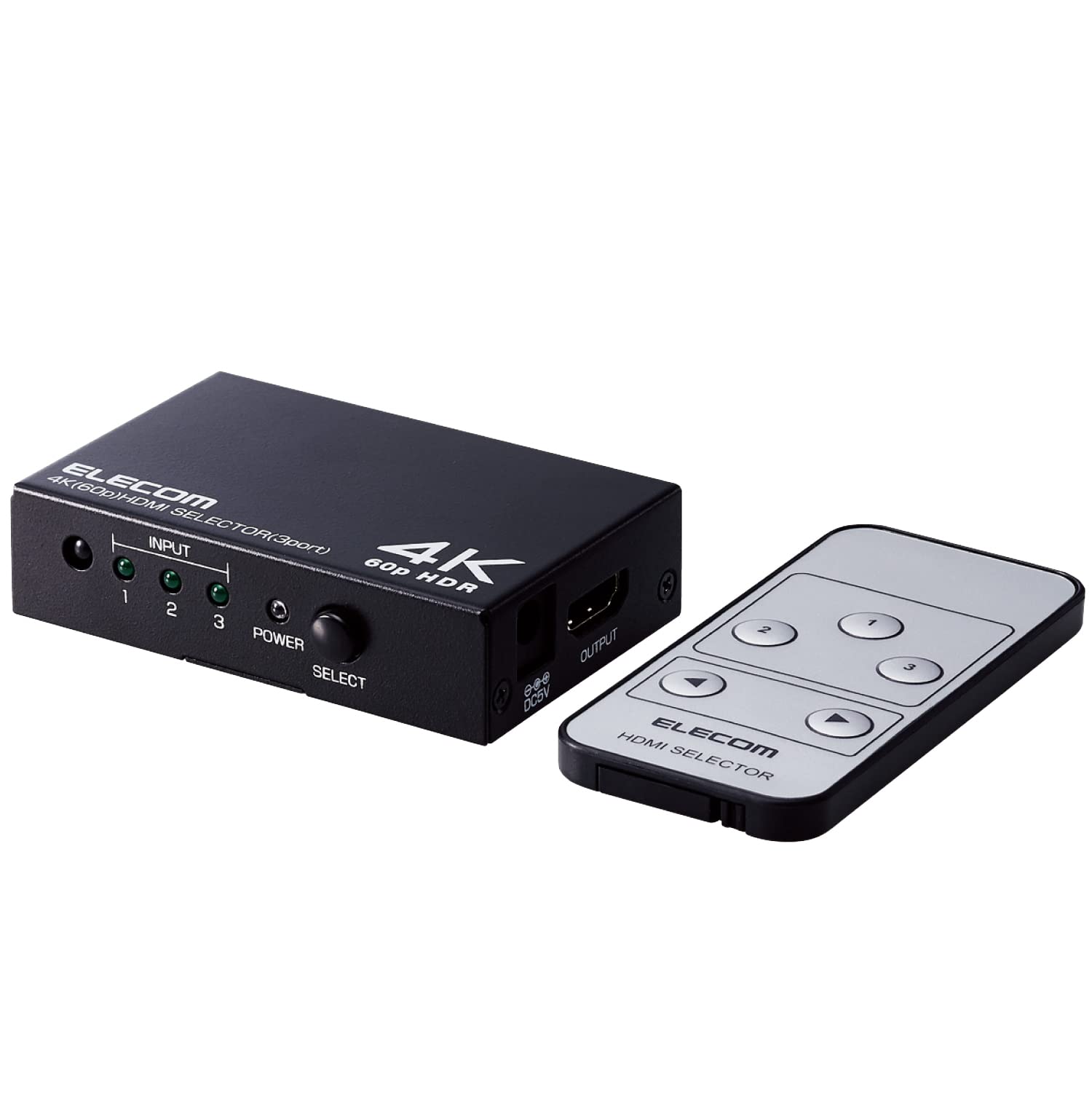 ELECOM HDMI Switcher 4K 60Hz 3 Inputs 1 Output Compatible with Manual Switching AC Power Supply Black (18Gbps) HDCP2.2 DH-SW4KP31BK чорний
ELECOM HDMI Switcher 4K 60Hz 3 Inputs 1 Output Compatible with Manual Switching AC Power Supply Black (18Gbps) HDCP2.2 DH-SW4KP31BK чорний