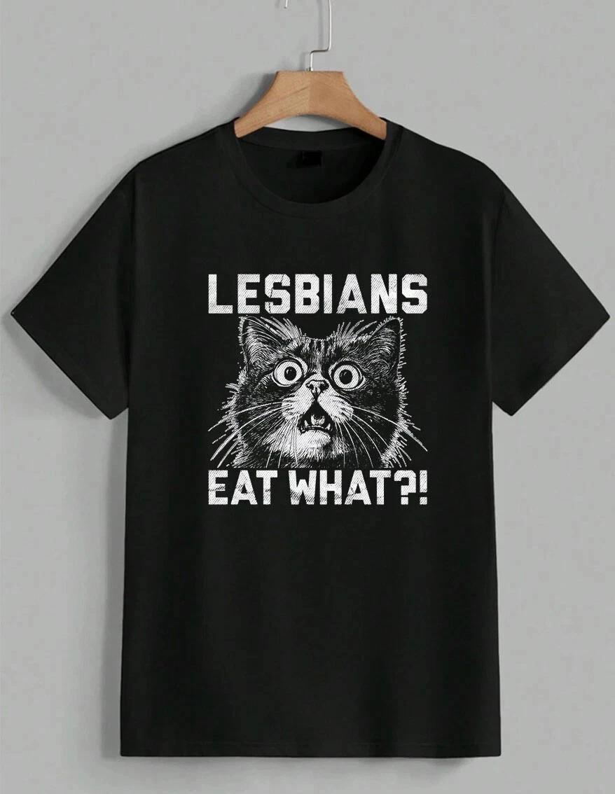 Funny Lesbians Eat What Shocked Cat Graphic Meme LGBTQ Pride T-Shirt Unisex 2XL
Funny Lesbians Eat What Shocked Cat Graphic Meme LGBTQ Pride T-Shirt Unisex 2XL