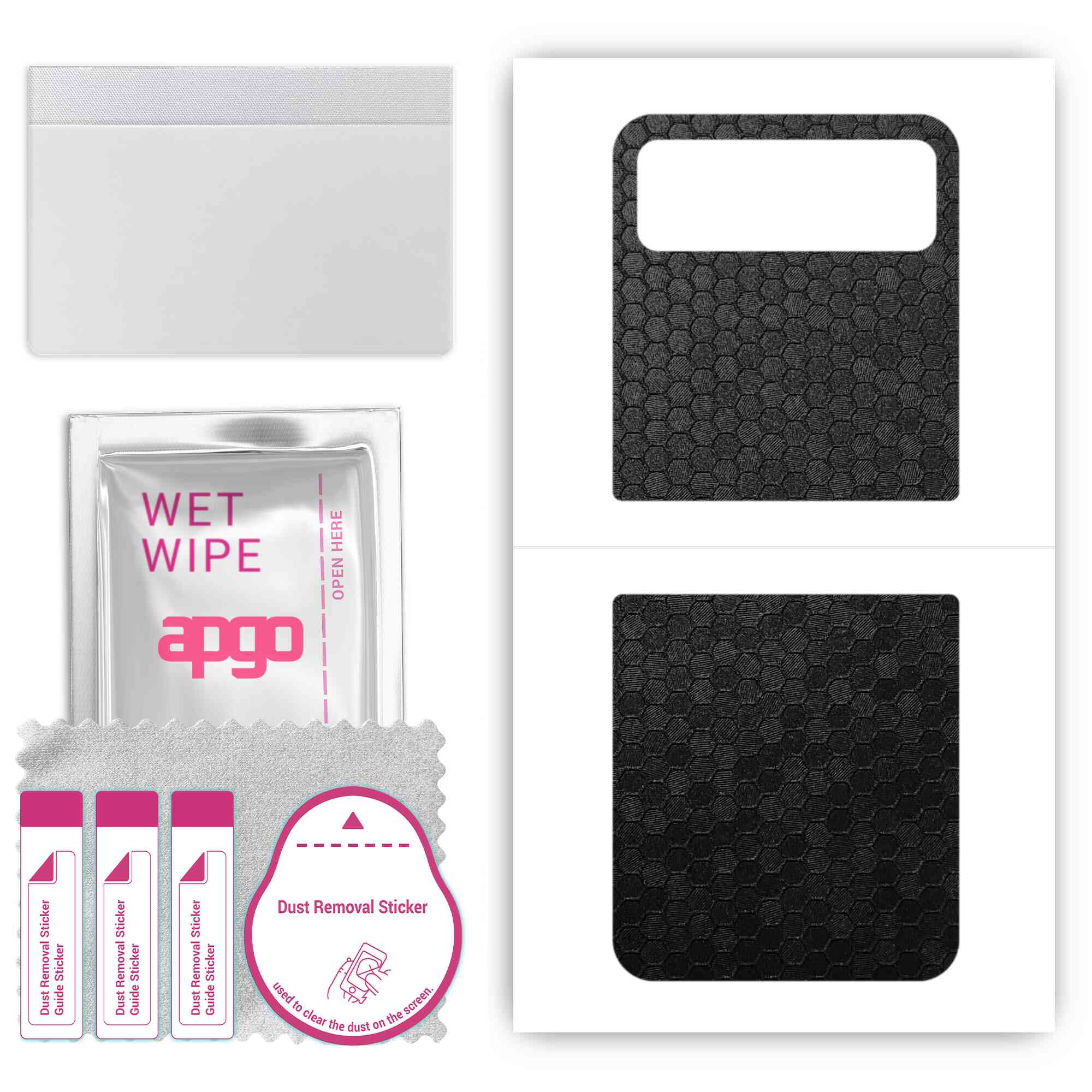 apgo Protective Skin Sticker for the back compatible with Motorola Razr 2023, Wrap Film, Foil, Vinyl - Pattern Black Honeycomb
apgo Protective Skin Sticker for the back compatible with Motorola Razr 2023, Wrap Film, Foil, Vinyl - Pattern Black Honeycomb