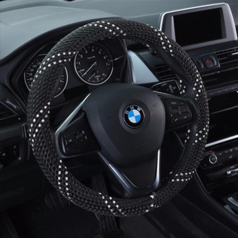 Ice Silk Diamond-Studded Car Steering Wheel Cover - Universal, Sweat-Absorbent, Four-Season Use for Men and Women. Default
Ice Silk Diamond-Studded Car Steering Wheel Cover - Universal, Sweat-Absorbent, Four-Season Use for Men and Women. Default