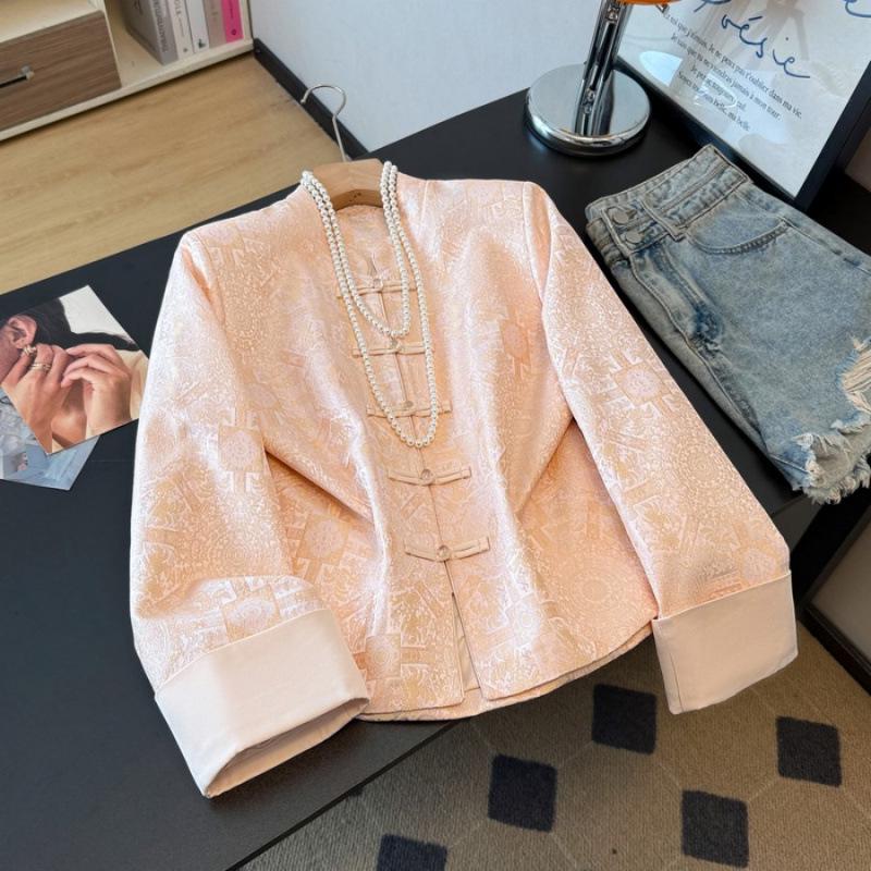 Age-Reducing Jacquard Satin Top: Retro Chinese Style Plus Size Outerwear for Middle-Aged Mothers Medium рожевий
Age-Reducing Jacquard Satin Top: Retro Chinese Style Plus Size Outerwear for Middle-Aged Mothers Medium рожевий