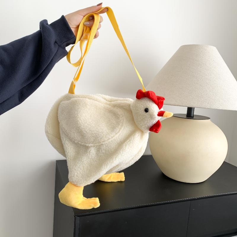 Charming Plush Chicken Crossbody Bag - Soft Texture & Whimsical Design - Ideal Gift for Animal Lovers & Festive Occasis бежевый
Charming Plush Chicken Crossbody Bag - Soft Texture & Whimsical Design - Ideal Gift for Animal Lovers & Festive Occasis бежевый