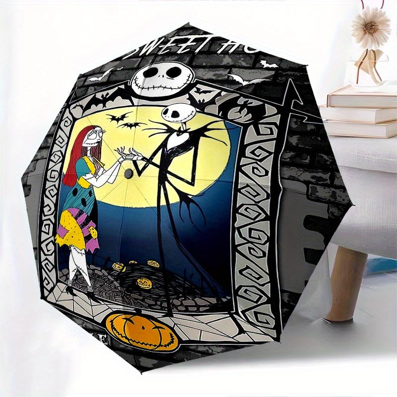 Sweet Christmas Eve Jack and Sally Automatic Opening and Closing Umbrella, Lightweight 3-Fold, With Cute Cartoon Characters, Suitable for Ho
Sweet Christmas Eve Jack and Sally Automatic Opening and Closing Umbrella, Lightweight 3-Fold, With Cute Cartoon Characters, Suitable for Ho