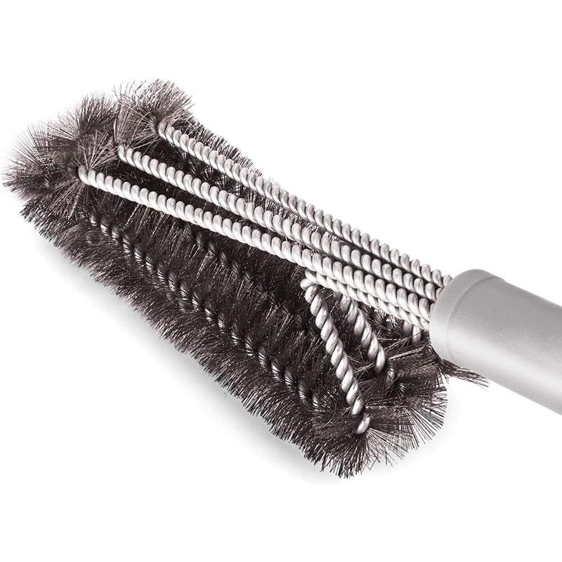 Безопасная щетка для гриля и скребок с роскошной ручкой Щетка для чистки гриля Щетка для гриля из нержавеющей стали с щетиной 
Безопасная щетка для гриля и скребок с роскошной ручкой Щетка для чистки гриля Щетка для гриля из нержавеющей стали с щетиной
