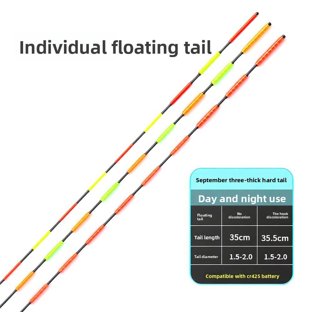 Luminous Electronic Floats Buoy Super Bright Night Fishing Float Top Night Fishing Biting hook discoloration-E-9 Light(Bold) 35cm
Luminous Electronic Floats Buoy Super Bright Night Fishing Float Top Night Fishing Biting hook discoloration-E-9 Light(Bold) 35cm
