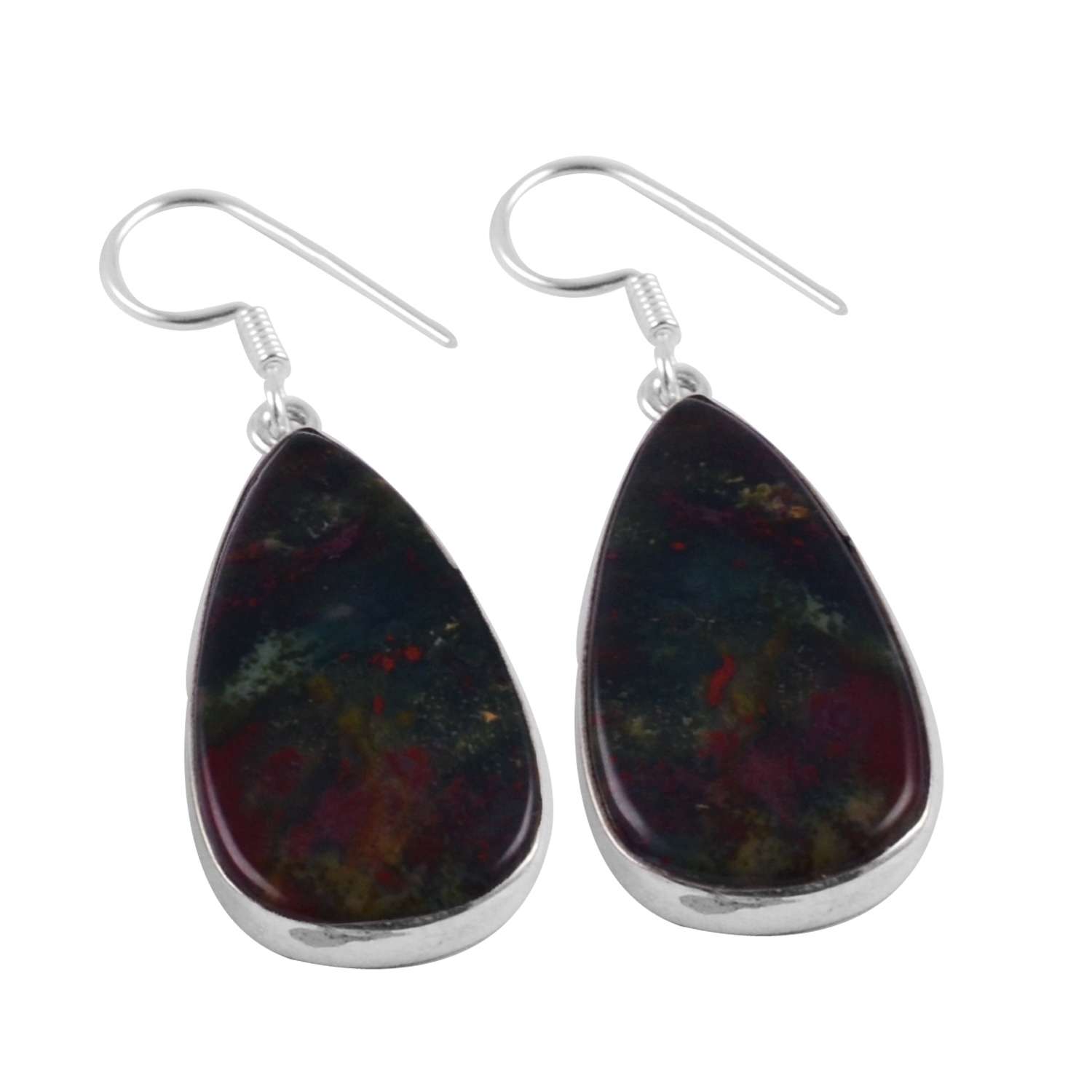 Bloddstone Gemstone Earrings Solid 925 Sterling Silver Handmade Earrings Jewelry Gift For Women And Girls E-1846
Bloddstone Gemstone Earrings Solid 925 Sterling Silver Handmade Earrings Jewelry Gift For Women And Girls E-1846