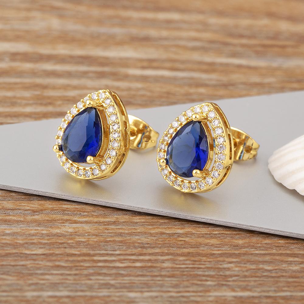 Nidin Korea Popular Waterdrop Shape Shiny Crystal Zircon Stud Earrings For Female Elegant Aesthetic Ear Jewelry Birthday Gifts темно-синий
Nidin Korea Popular Waterdrop Shape Shiny Crystal Zircon Stud Earrings For Female Elegant Aesthetic Ear Jewelry Birthday Gifts темно-синий