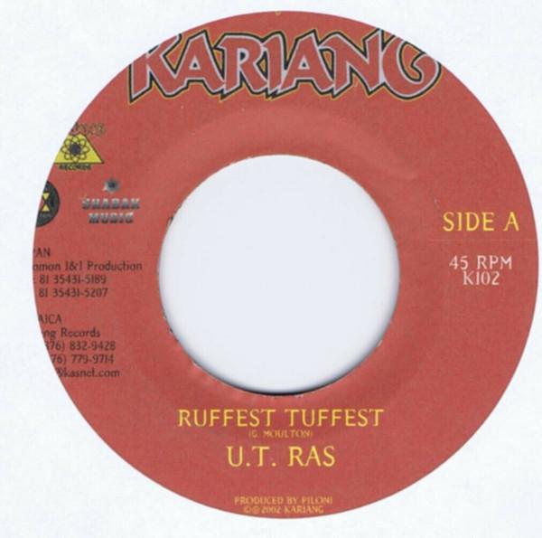7inch Record SIZZLA / U.T. RAS - Peculiar Treasure / Ruffest Tuffest K099 Kariang Records 2002 Jamaica Reggae, Ska & Dub Used
7inch Record SIZZLA / U.T. RAS - Peculiar Treasure / Ruffest Tuffest K099 Kariang Records 2002 Jamaica Reggae, Ska & Dub Used