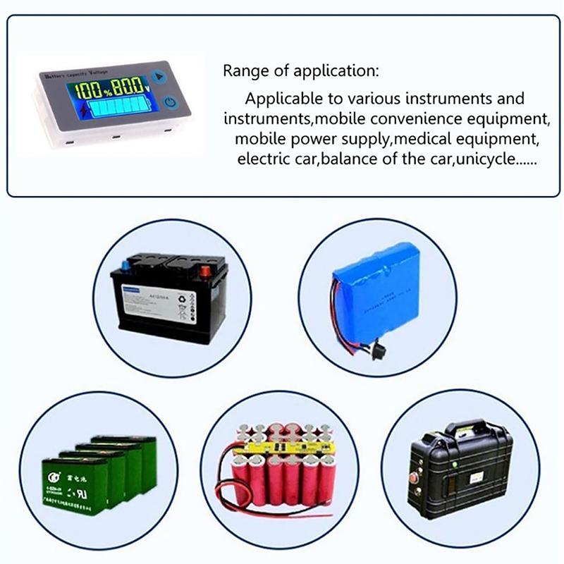 Js-C33 Universal 10-100V Digital Voltmeter Voltage Tester Monitor Lcd Car Acid Lead Lithium Battery Capacity Indicator onesize
Js-C33 Universal 10-100V Digital Voltmeter Voltage Tester Monitor Lcd Car Acid Lead Lithium Battery Capacity Indicator onesize