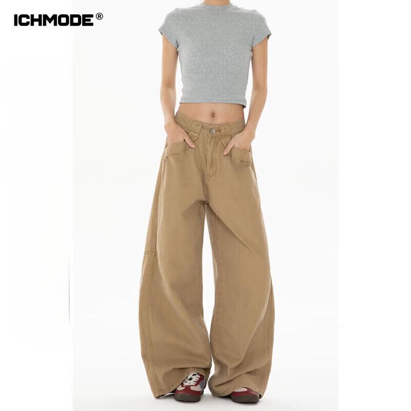 ICH MODE Women s Loose Straight Wide-Leg Cargo Pants L
ICH MODE Women s Loose Straight Wide-Leg Cargo Pants L