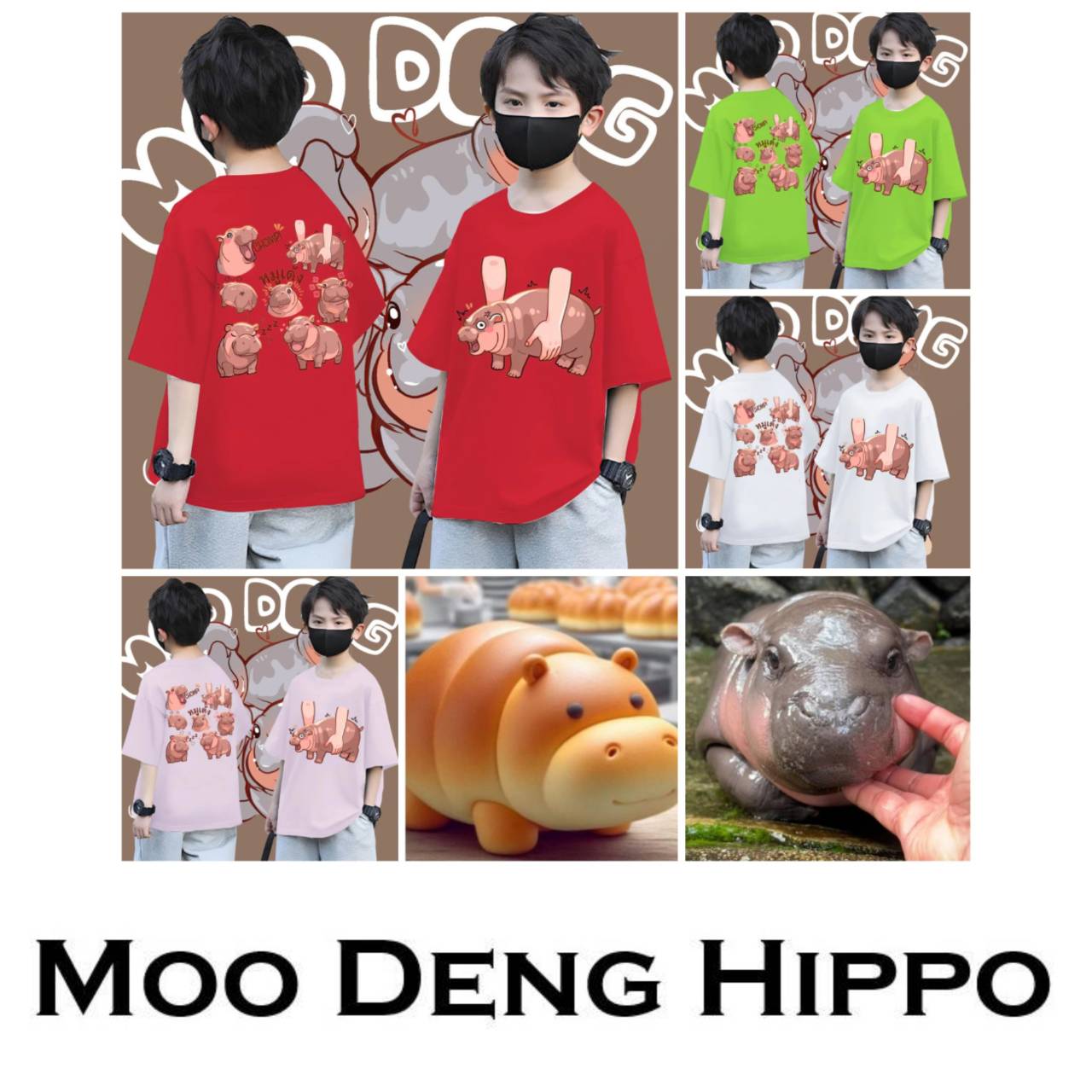 Moo Deng Tiny Baby Hippo Star Thailand Cute Pygmy Hippo Унісекс для дітей для хлопчиків і дівчаток Футболка з принтом з короткими рукавами та круглим вирізом 150cm
Moo Deng Tiny Baby Hippo Star Thailand Cute Pygmy Hippo Унісекс для дітей для хлопчиків і дівчаток Футболка з принтом з короткими рукавами та круглим вирізом 150cm