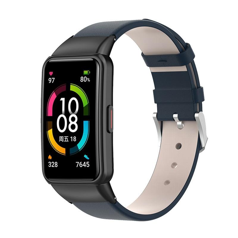 Top Layer Genuine Leather Quick Release Watch Band Strap Replacement for Huawei Band 6/Honor Band 6 Dark Blue
Top Layer Genuine Leather Quick Release Watch Band Strap Replacement for Huawei Band 6/Honor Band 6 Dark Blue