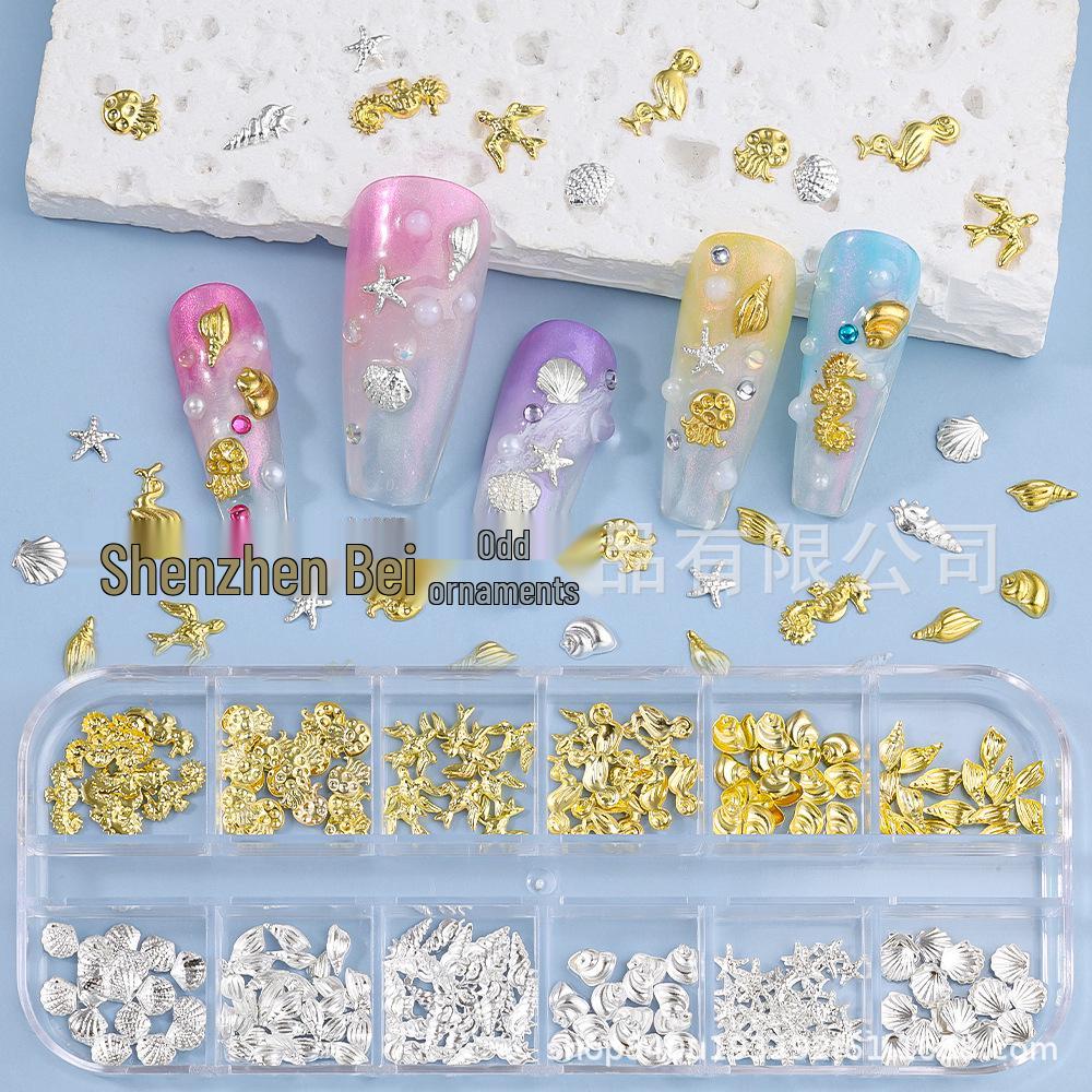 3D Embossed Ocean Metal Nail Art Rivet Stickers - DIY Wearable Nail Decorations
3D Embossed Ocean Metal Nail Art Rivet Stickers - DIY Wearable Nail Decorations