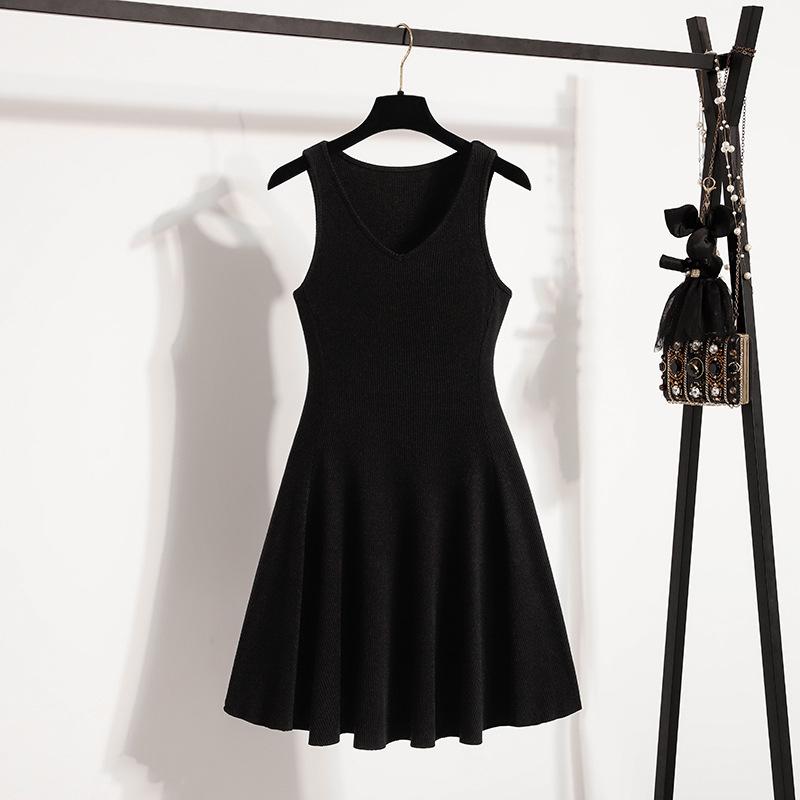 Plus Size Women s Summer 2026 V-Neck Knit Vest Dress - Slimming French Style XL чорний
Plus Size Women s Summer 2026 V-Neck Knit Vest Dress - Slimming French Style XL чорний