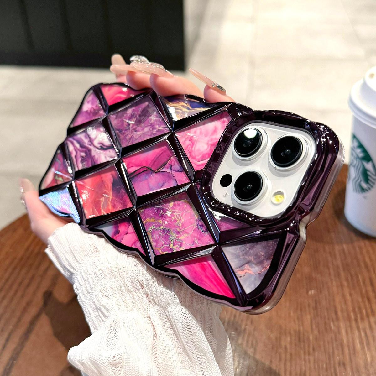 Роскошный чехол для телефона с 3D-покрытием и ромбовидной сеткой и мраморным узором для iPhone 11, 12, 13, 14, 15 Pro Max 12 Pro 13 Pro 14 Pro Max, мягкий чехол из ТПУ с защитой от падения iPhone 15 фиолетовый
Роскошный чехол для телефона с 3D-покрытием и ромбовидной сеткой и мраморным узором для iPhone 11, 12, 13, 14, 15 Pro Max 12 Pro 13 Pro 14 Pro Max, мягкий чехол из ТПУ с защитой от падения iPhone 15 фиолетовый