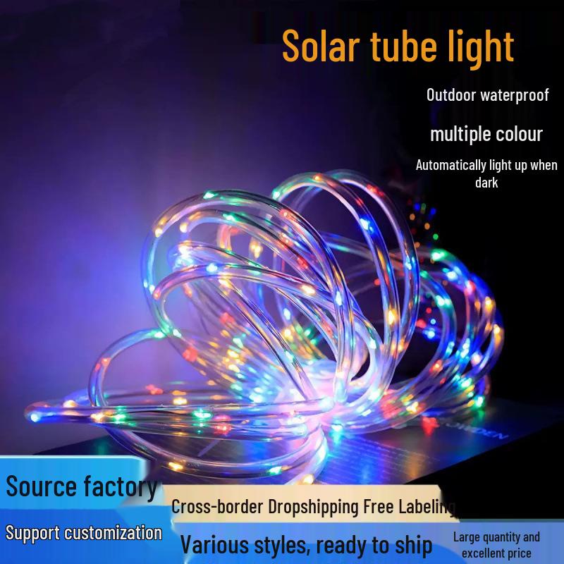 Outdoor Rainproof Solar LED Copper Wire String Lights: Flexible Tube for Trees and Fences Decoration 7m 50 LEDs USB
Outdoor Rainproof Solar LED Copper Wire String Lights: Flexible Tube for Trees and Fences Decoration 7m 50 LEDs USB