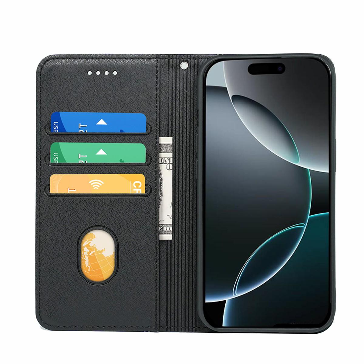 HX01 For iPhone 16 Pro Wallet Case Magnetic Closing PU Leather Phone Cover Red
HX01 For iPhone 16 Pro Wallet Case Magnetic Closing PU Leather Phone Cover Red