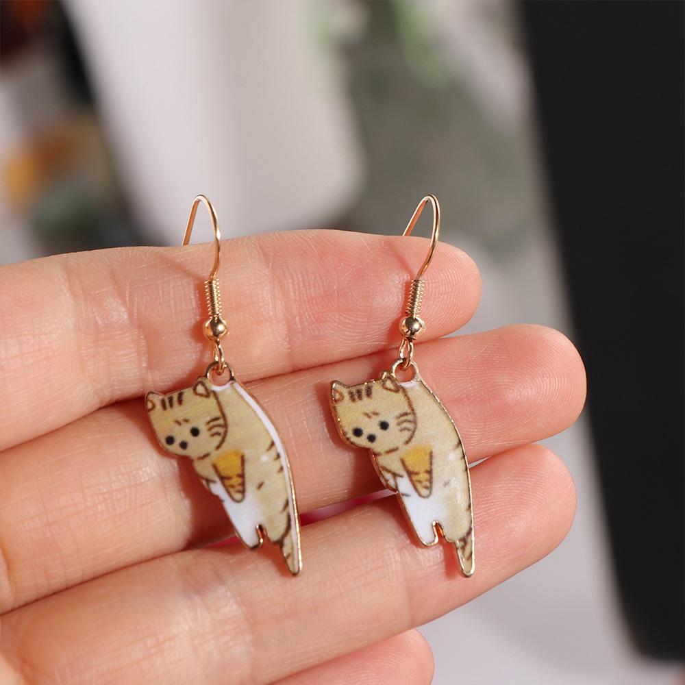 Temperament Fashion Design Cat Cute Kitten Ear Hook Women Jewelry Cat Earrings Animal Earring Pink Cat
Temperament Fashion Design Cat Cute Kitten Ear Hook Women Jewelry Cat Earrings Animal Earring Pink Cat