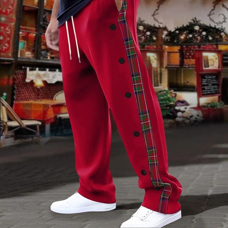 American New Men s Sports Pants Spring and Autumn Breasted Plaid Stitching Design Casual Pants Loose Straight Men s Sweatpants XXXL червоний
American New Men s Sports Pants Spring and Autumn Breasted Plaid Stitching Design Casual Pants Loose Straight Men s Sweatpants XXXL червоний