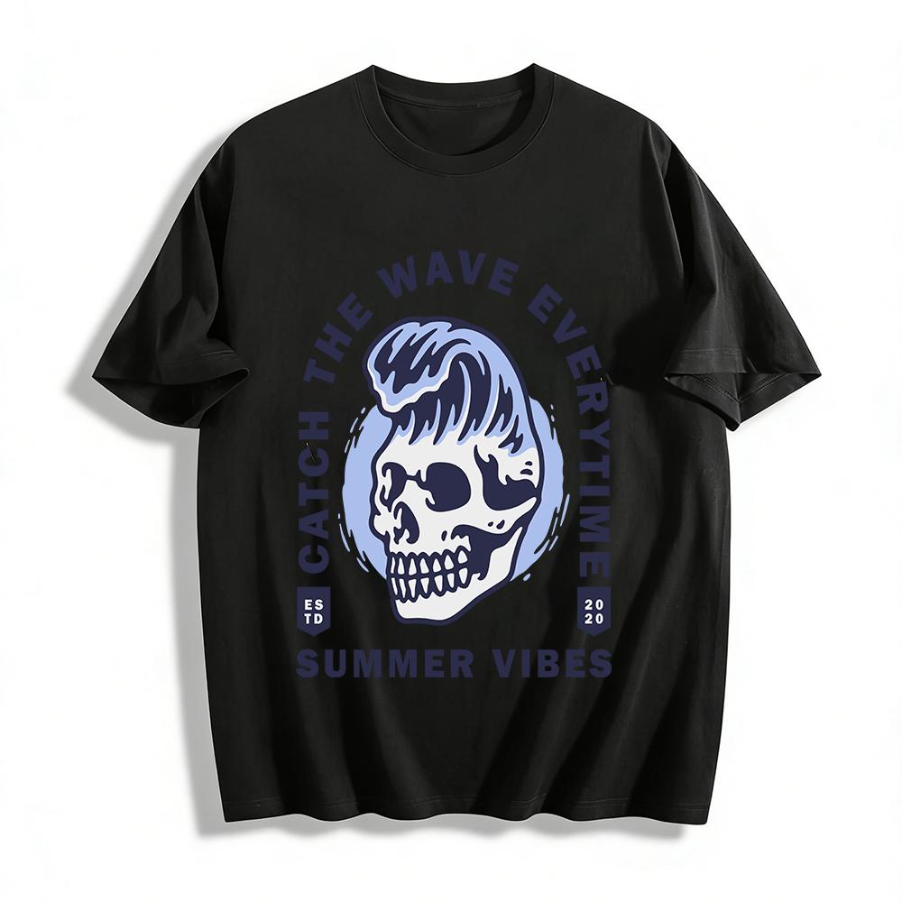 Vintage Surf Skull Print Tee Summer Street Casual Top ESTD 2020 Pure cotton T-shirt 6XL
Vintage Surf Skull Print Tee Summer Street Casual Top ESTD 2020 Pure cotton T-shirt 6XL