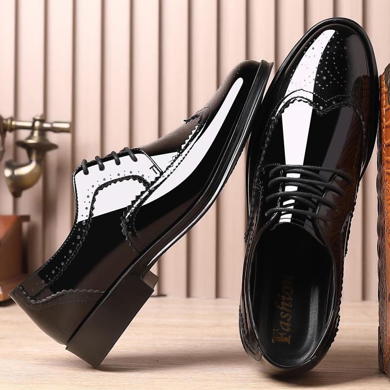 Casual Business Shoes British Style Men Carved Block Dress Shoes Patent Leather Shoes New Shiny Formal Men Lace-Up Shoes 47 чорний
Casual Business Shoes British Style Men Carved Block Dress Shoes Patent Leather Shoes New Shiny Formal Men Lace-Up Shoes 47 чорний