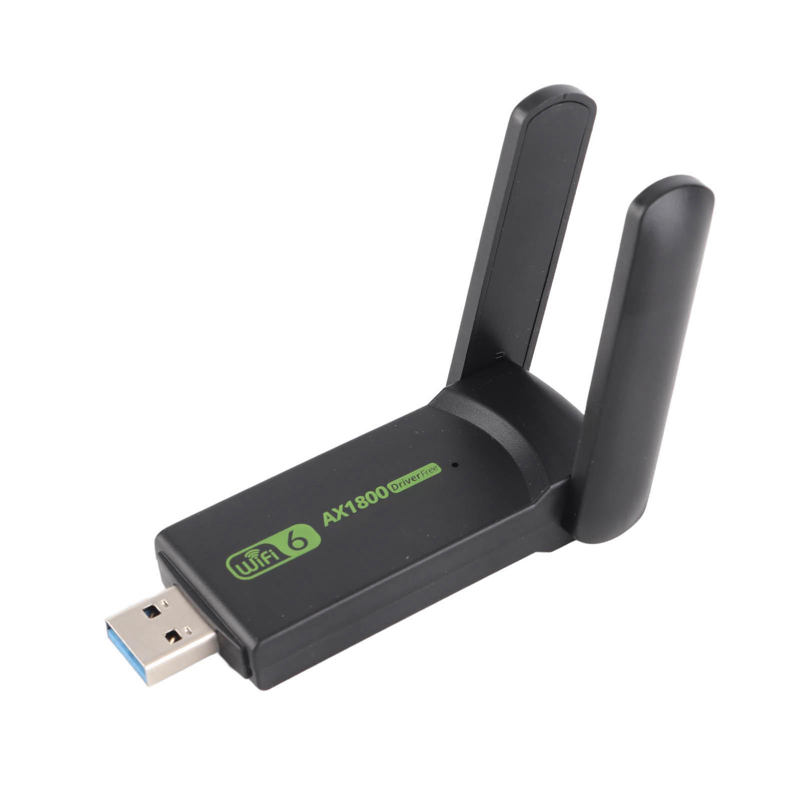 WiFi 6 Adapter USB3.0 2.4GHZ to 5.0GHZ AX1800Mbps MU MIMO USB Network Card for PC Desktop Laptop
WiFi 6 Adapter USB3.0 2.4GHZ to 5.0GHZ AX1800Mbps MU MIMO USB Network Card for PC Desktop Laptop
