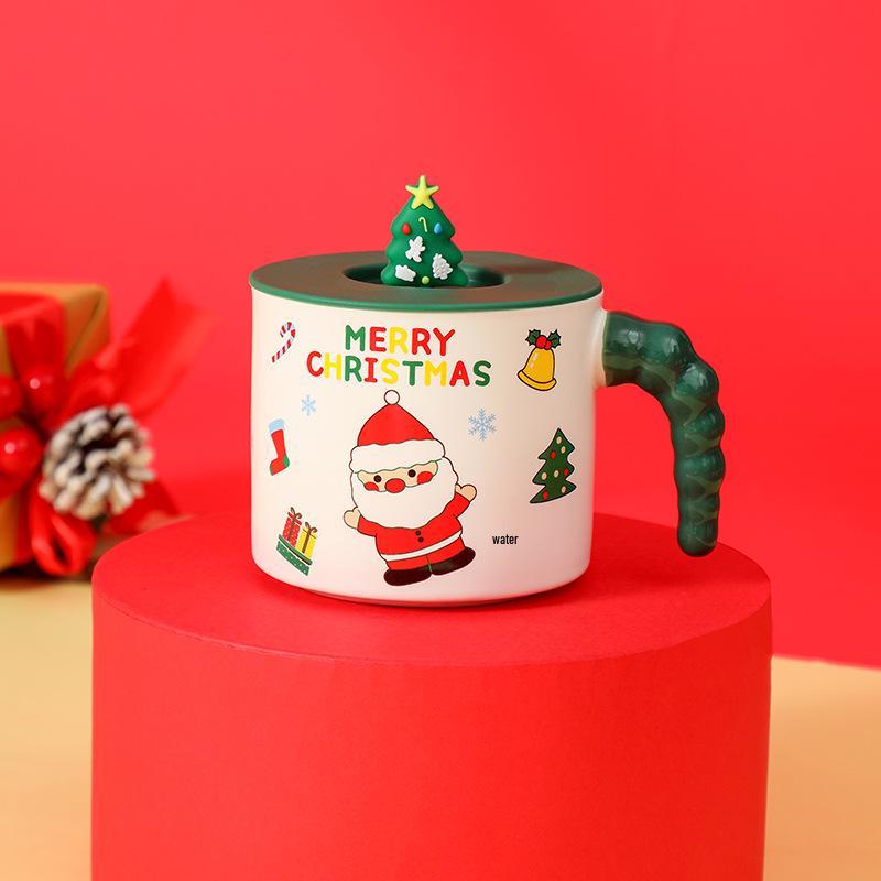 Christmas Ceramic Mug with Lid and Spoon - Festive Coffee or Water Cup Gift
Christmas Ceramic Mug with Lid and Spoon - Festive Coffee or Water Cup Gift