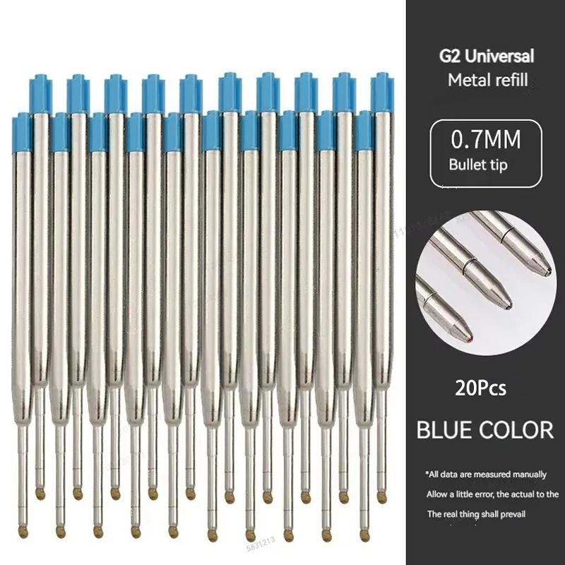 20pcs L:3.9 In/99mm Ballpoint Pen G2 Refills for Medium Point blue red Black Ink Rods for Writing Office Stationery 424
20pcs L:3.9 In/99mm Ballpoint Pen G2 Refills for Medium Point blue red Black Ink Rods for Writing Office Stationery 424