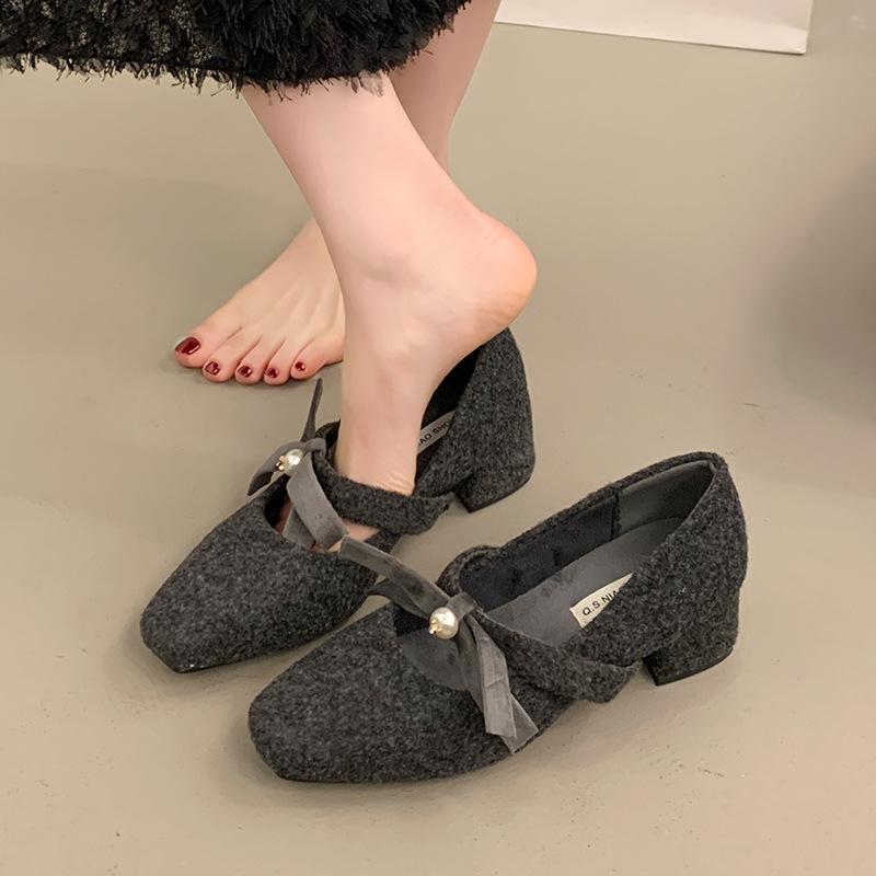 Бантик серые шерстяные туфли-лодочки женские зимние шерстяные туфли носить нежный сказочный ветер толстый каблук внутренняя высота Мэри Джейн обувь 39
Бантик серые шерстяные туфли-лодочки женские зимние шерстяные туфли носить нежный сказочный ветер толстый каблук внутренняя высота Мэри Джейн обувь 39