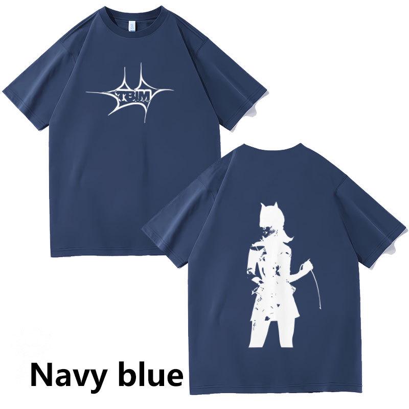 Универсальная футболка свободного кроя с аниме-принтом для пар - Пуловер с круглым вырезом и коротким рукавом Large темно-синий
Универсальная футболка свободного кроя с аниме-принтом для пар - Пуловер с круглым вырезом и коротким рукавом Large темно-синий