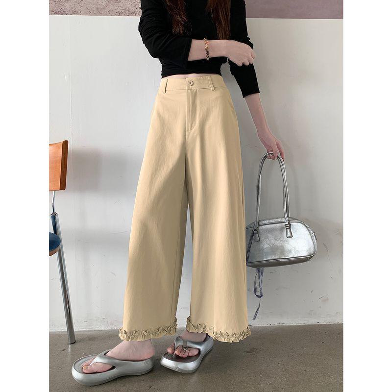 Kumikumi French Style Wooden Ear High Waist Casual Pants Women s Autumn Loose Slim Looking Youthful Wide Leg Pants Cropped Pants Yellow XL
Kumikumi French Style Wooden Ear High Waist Casual Pants Women s Autumn Loose Slim Looking Youthful Wide Leg Pants Cropped Pants Yellow XL