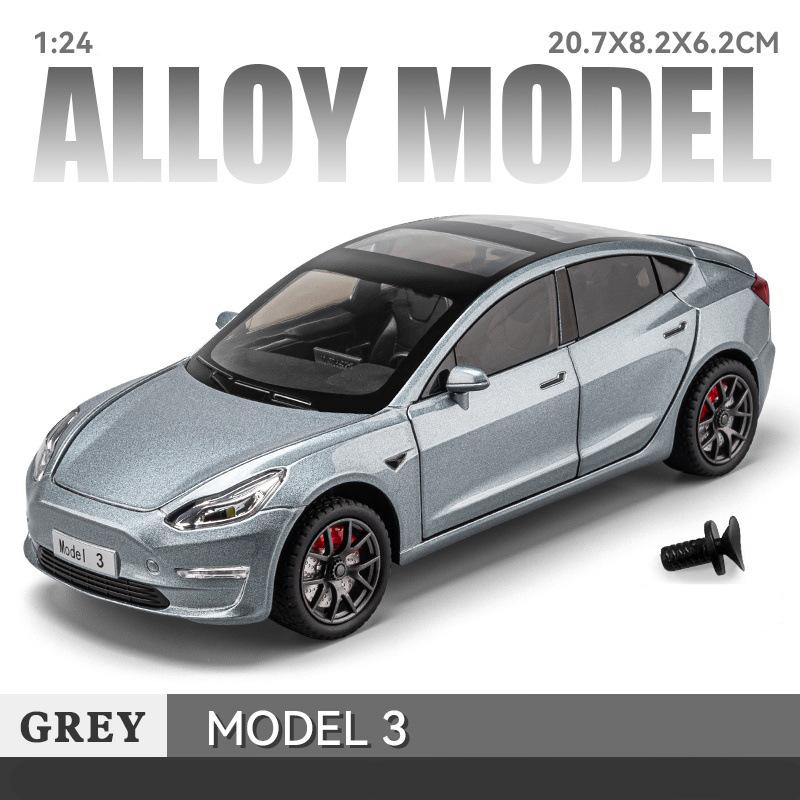 Масштаб 1/24 Игрушка-машинка Tesla Model 3 из сплава, литая металлическая модель, звук, свет, инерционный механизм, детская игрушка, коллекционная, для витрины, декоративные украшения серый
Масштаб 1/24 Игрушка-машинка Tesla Model 3 из сплава, литая металлическая модель, звук, свет, инерционный механизм, детская игрушка, коллекционная, для витрины, декоративные украшения серый
