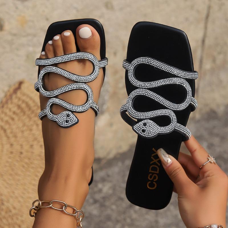 Low Heel Flat with Modern Slippers Bling Sexy 2024High Quality Ladies Shoes Summer Outside Solid Adult Women s Slippers Chinelos
Low Heel Flat with Modern Slippers Bling Sexy 2024High Quality Ladies Shoes Summer Outside Solid Adult Women s Slippers Chinelos
